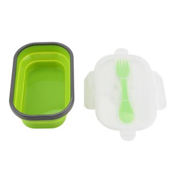 4 Pièces Boîtes à Lunch Pliantes Empilables Avec Couvercle - Idéales Bureau, École, Pique-Nique Et Camping