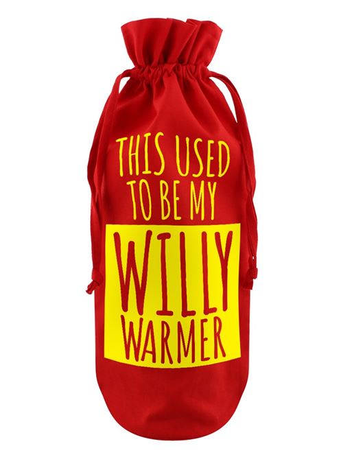 Sac de bouteille This Used To Be My Willy Warmer rouge