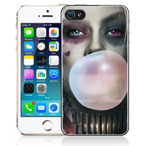 Coque pour iPhone 5C suicide squad harley quinn bubble gum