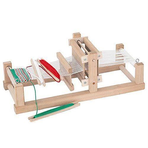 Viga Toys métier à tisser en bois 38 cm brut