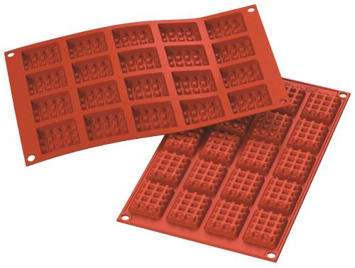 Moule flexible *silicon flex* 20 mini gauffres rec