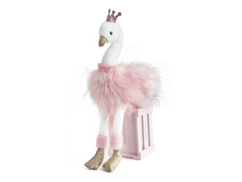 Histoire d'ours - CYGNE ROSE - 45 CM