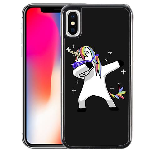 Coque pour iPhone XS licorne dab