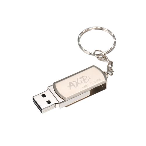 Clé USB USB 2.0 Mini Portable U Disque 64 Go Pendrives Stylo Voiture Argent pour PC Ordinateur Portable