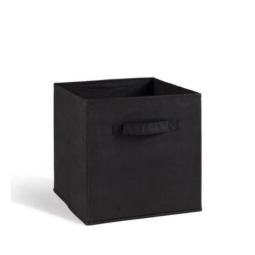 COMPO Tiroir de rangement - Tissu - 27x27x28 cm - Noir