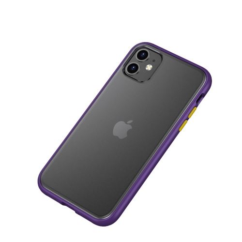 Coque en TPU confort tenant mat violet pour votre Apple iPhone 11 6.1 pouces