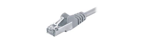 M-Cab - Câble Réseau - Rj-45 (M) Pour Rj-45 (M) - 20 M - Sf/Utp, Pimf - Cat 5E - Gris