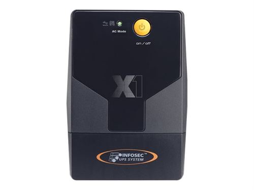 INFOSEC X1-500 - Onduleur - CA 110/120/220/230/240 V - 500 VA 4.5 Ah - connecteurs de sortie : 4