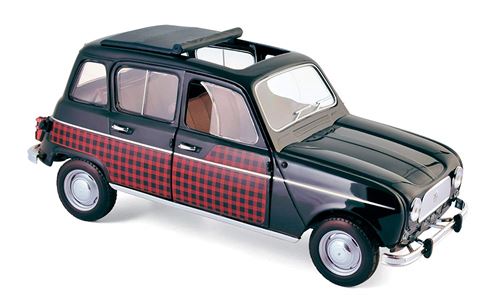 Norev - Renault - 4L Parisienne - 1964 Voiture Miniature de Collection, 185242, Noir/Rouge