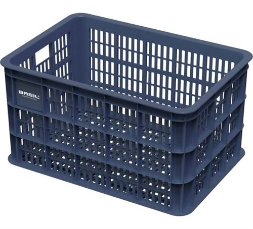 Basil caisse de vélo en plastique pour 50 litres bleu foncé