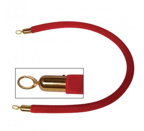 Corde rouge de barrière 1,50 m - Bolero - - Laiton
