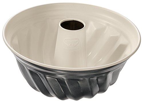 Dr. oetker 4858 kouglof de pâtisserie trend, acier, crème anthracite, diamètre 22 cm x 11 cm hauteur