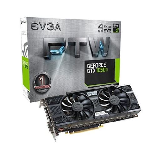 EVGA GeForce GTX 1050 Ti FTW GAMING ACX 3.0 grafische kaart - GF GTX 1050 Ti - 4 GB