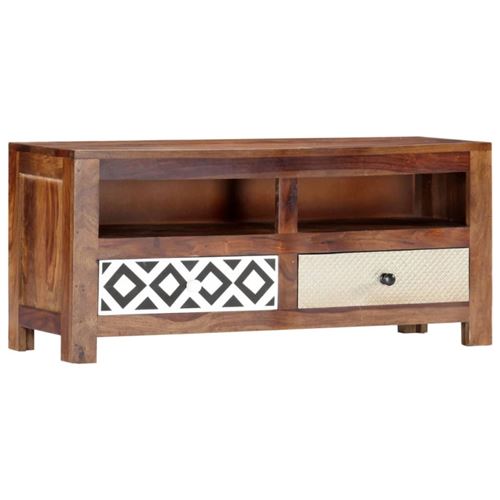 vidaXL Meuble TV 90 x 30 x 40 cm Bois de Sesham solide