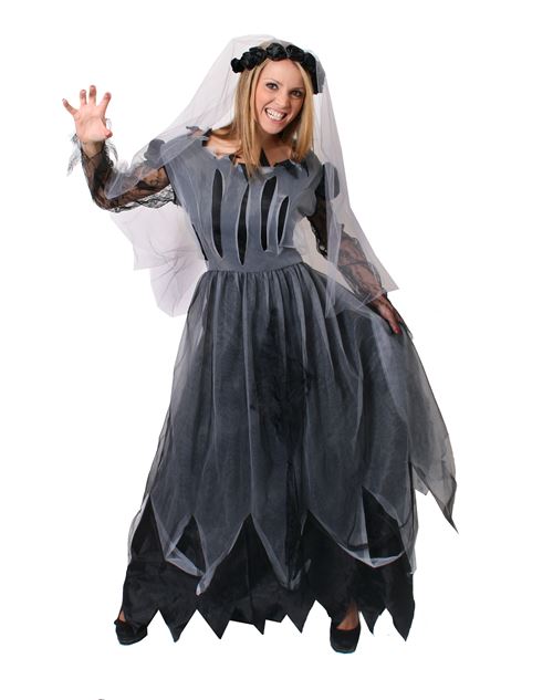 Deguisement De Cadavre Mariee Femme Y Compris Robe Et Voile Ideal Pour Halloween Taille Medium Deguisement Adulte Achat Prix Fnac