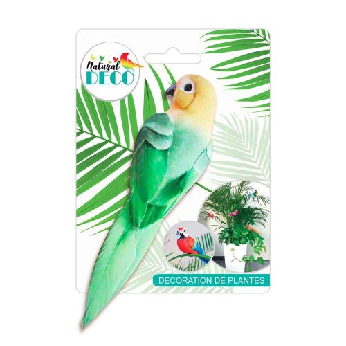 Déco Plantes – Medium Oiseau Vert CD3827