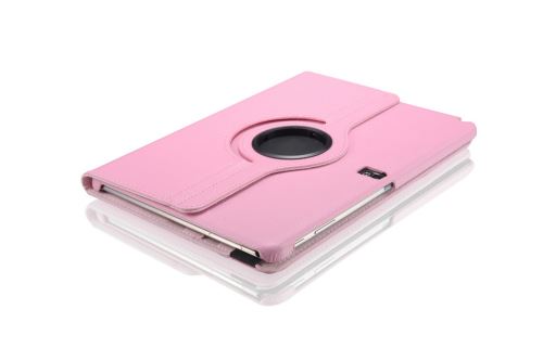 WISETONY® Etui PU cuir Coque Housse rotative 360°pour Samsung Galaxy Note P600/P601 10.1 - Rose