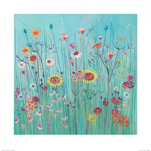 Prés De Fleurs Poster Reproduction - Picnic Days, Shyama Ruffell (60x60 cm)