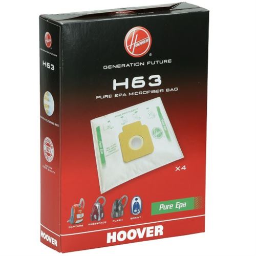 Sacs Aspirateur H63 Purehepa Par 4 - Aspirateur Hoover
