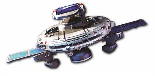PowerPlus kit de construction Space Explorer 7-en-1 garçons 21 cm blanc/bleu