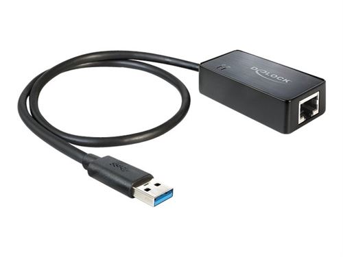 Delock Adapter Usb 3.0 > Gigabit Lan 10/100/1000 Mb/S - Adaptateur Réseau - Usb 3.0 - Gigabit Ethernet