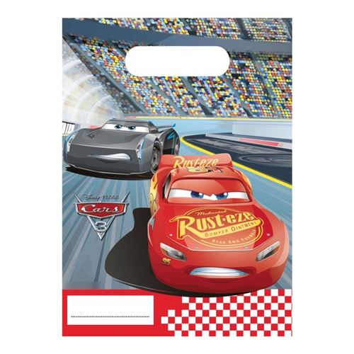 6 sacs en plastique cars 3