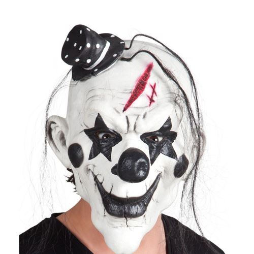 masque clown chapeau latex