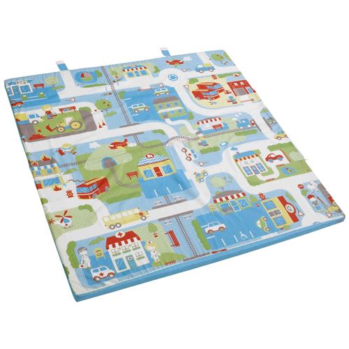 Matelas de jeu 2 parties Roba collection 'Voiture' - Bleu