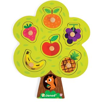 Puzzle en bois Janod Arbre fruitier 6 pièces