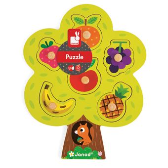 Puzzle en bois Janod Arbre fruitier 6 pièces