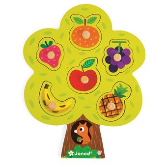 Puzzle en bois Janod Arbre fruitier 6 pièces