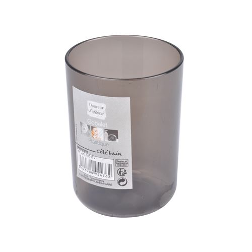 gobelet plastique translucide vitamine chocolat