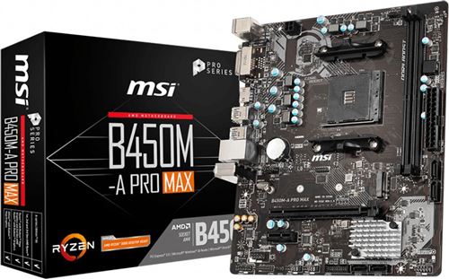 Carte Mère MSI B450M-A Pro Max mATX DDR4 AM4