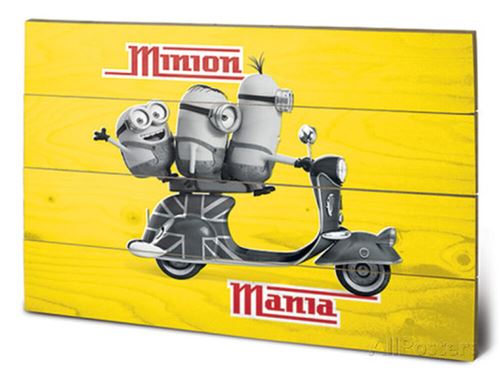 Panneaux en Bois - Minion Mania Yellow