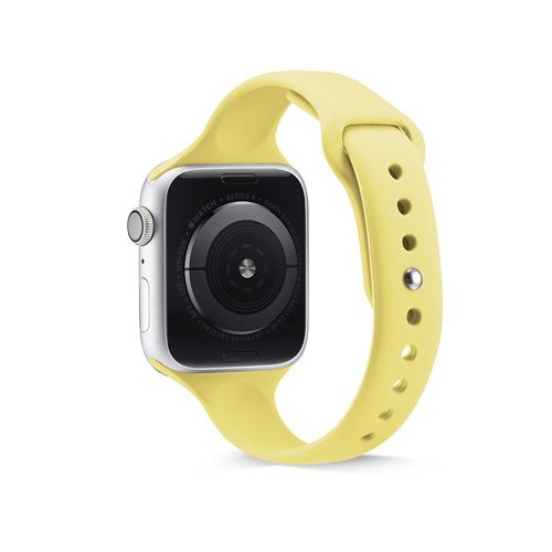 Bracelet sport en silicone pour Apple Watch Series 6/ SE/ 5/ 4 44mm - Jaune