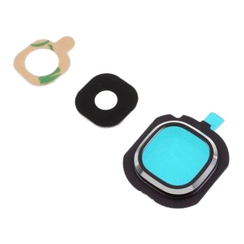 Lentille vitre en verre de remplacement noire pour caméra Samsung Galaxy J5 2016 (J510) et Galaxy J7 2016 (J710)
