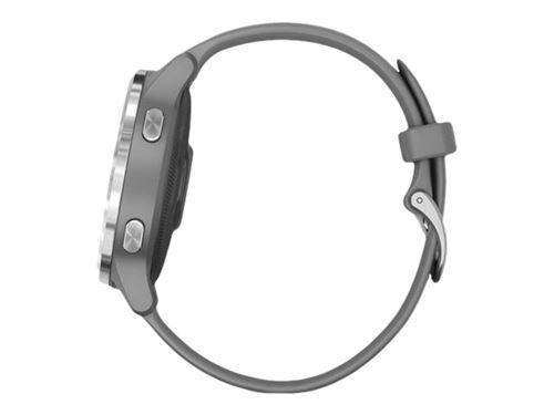 Garmin - Vivoactive 3 - Montre Connectée de Sport avec GPS et Cardio  Poignet (Ecran : 1,6 Pouces) - Argent avec Bracelet Blanc (Reconditionné)