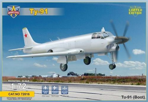 Tupolev Tu-91 Boot Soviet Naval Attack Aircraft- 1:72e - Modelsvit