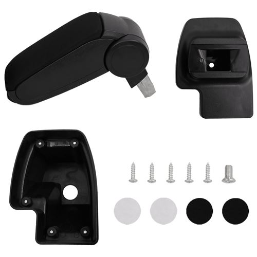 vidaXL Accoudoir de voiture noir 15x35x(33-49,5) cm ABS
