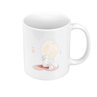 T-shirt Save A Bunny - Blanc Avec Motif Lapin Et Lune, 100% Coton, Taille M Femme - Occasion En Excellent état