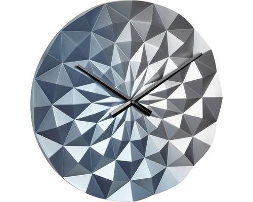 TFA Dostmann 60.3063.06 à quartz Horloge murale 396 mm x 44 mm bleu métal