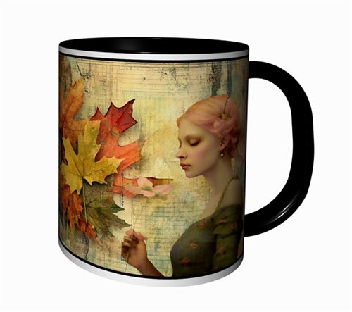 Generique Vert/Rose Mug Tasse À Café - Mug Artistique Fee Pastel 4533 - Image 2