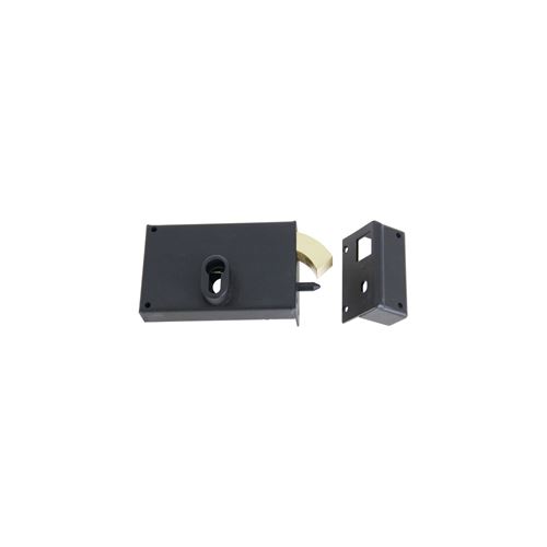 Dcg - Serrure monopoint en applique à crochet - Horizontale droite - Noir - Image 2