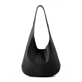 Sac Weekend En Cuir Noir – Fourre-tout Cuir Véritable Et Fourrure