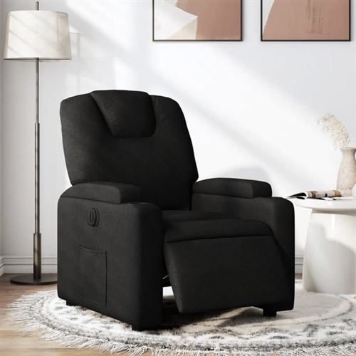 Non Communiqué Noir Vidaxl Fauteuil Réglable Électrique Tissu