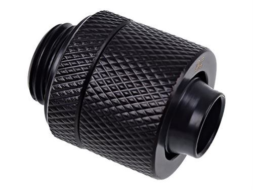 Alphacool Eiszapfen Connector Series Straight Socket 13/10mm - Raccord de compression du système de refroidissement par liquide - noir profond