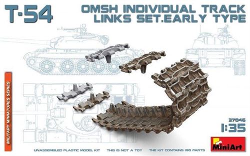 T-54 Omsh Individual Track Links Set. Early Type- 1:35e - Miniart