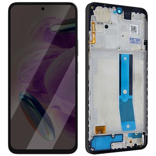 Écran Complet Soft OLED pour Xiaomi Redmi Note 12S avec Châssis Pré-assemblé Clappio Noir