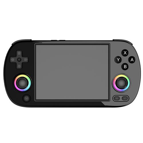 Console de jeu SZSMART RG40XX H écran IPS 4 pouces 5000 jeux 3200 mAh (64 Go) - Noir