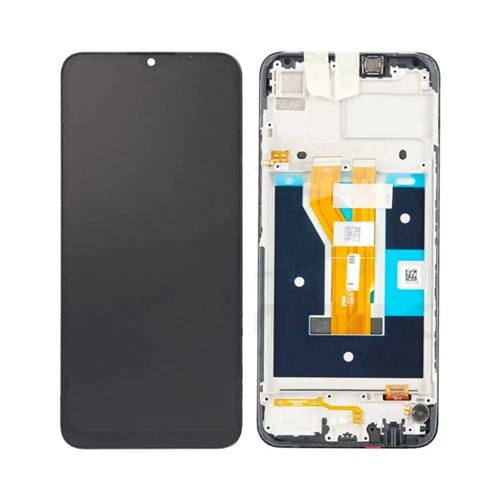 Original Ecran Complet LCD Vitre tactile Noir Avec Châssis Pour Realme C21 4906056